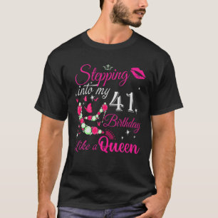 Fågelgåvor till kvinnor drottning vid min 41 t shirt
