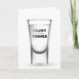 Fågelglas med text kort