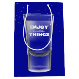 Fågelglas med text och konfetti