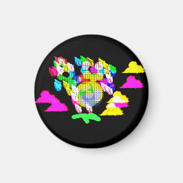 Fågelglöd i mörken magnet