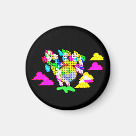 Fågelglöd i mörken magnet