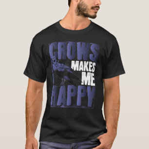 Fågelgotiska svarta djur Kråka 1 T Shirt