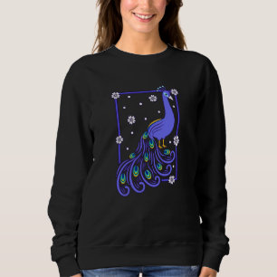 Fågelgrafik för arten Älskare, Cute Peacock Pea T Shirt