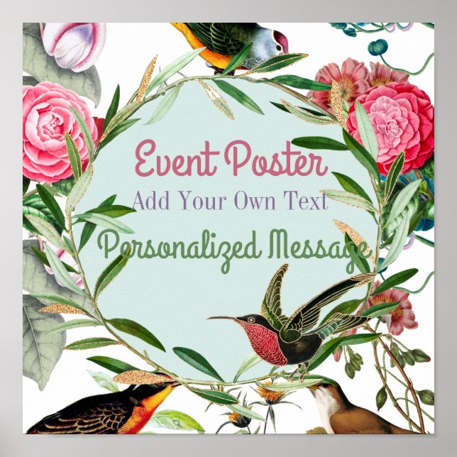 Fågelhändelse Poster (Framsidan)