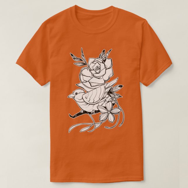 Fågelhistles Fåglar Roligt Funny Gift 3 T Shirt (Design framsida)