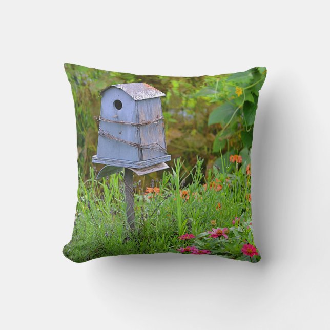 Fågelhus i Garden Pillow Kudde (Framsida)