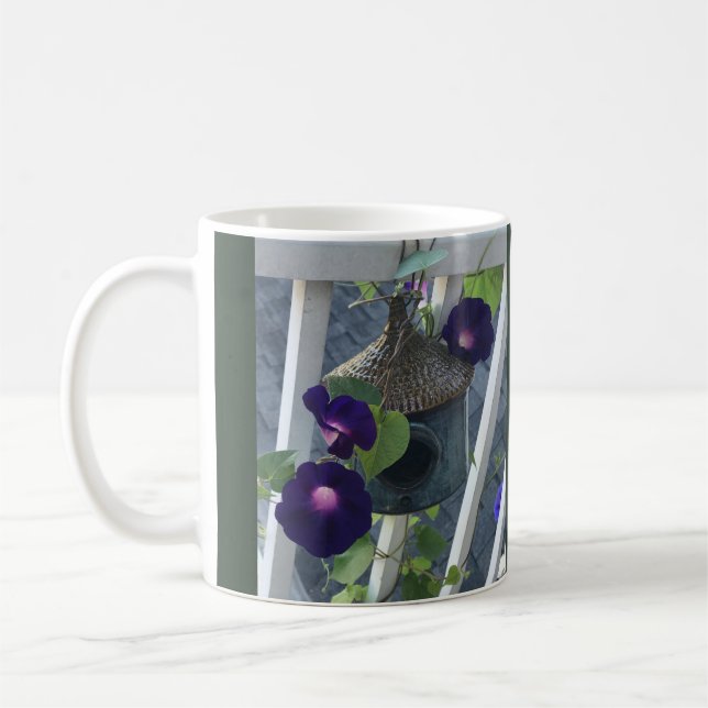 Fågelhus med praktgloria kaffemugg (Vänster)