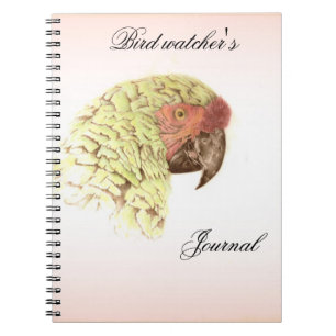 Fågeliakttagare journal anteckningsbok med spiral