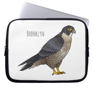 Fågelillustration av tecknad av fruktfalk laptop fodral