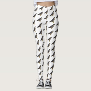 Fågelillustration av tecknad av fruktfalk leggings
