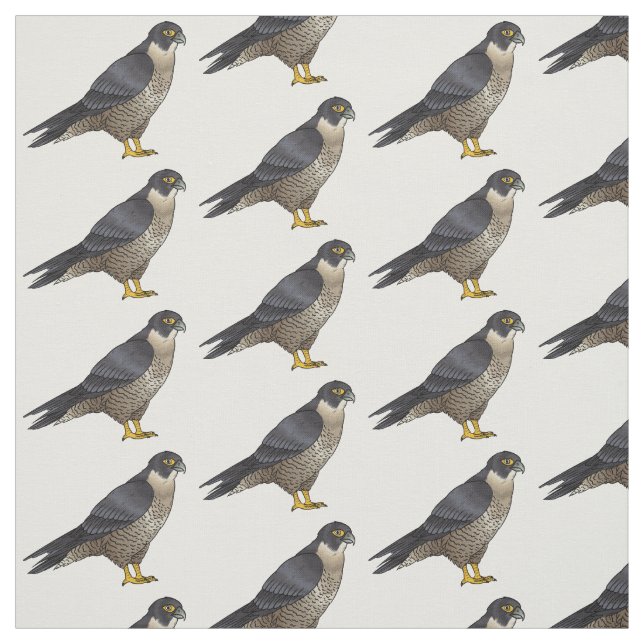 Fågelillustration av tecknad av fruktfalk tyg (Provkarta)