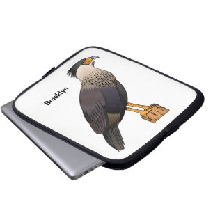 Fågelillustration för tecknad av bestnad karacara laptop fodral