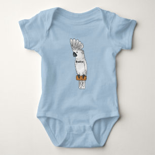 Fågelillustration för tecknad av paraplycockatoo t shirt
