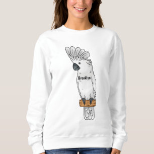 Fågelillustration för tecknad av paraplycockatoo t shirt