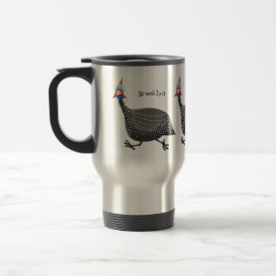 Fågelillustration med tecknaden Guineafowl Resemugg