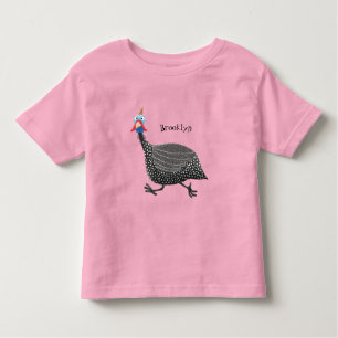 Fågelillustration med tecknaden Guineafowl T Shirt