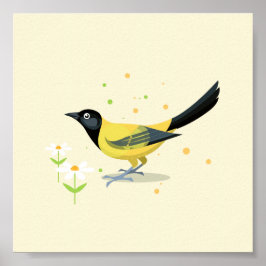 Fågelillustration Poster