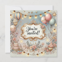 Fågelinbjudan på födelsedagen