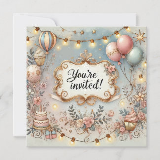 Fågelinbjudan på födelsedagen