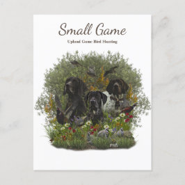 Fågeljakt, fågeljakt i Upland Game Bird Hunting Vykort