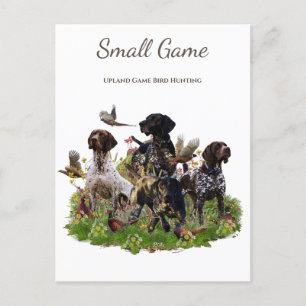 Fågeljakt, fågeljakt i Upland Game Bird Hunting Vykort