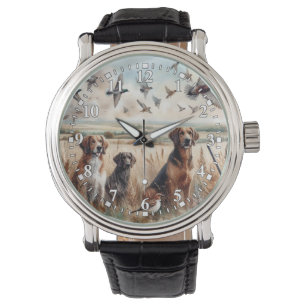 Fågeljakt Hundar Ur Armbandsur