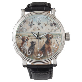 Fågeljakt Hundar Ur Armbandsur