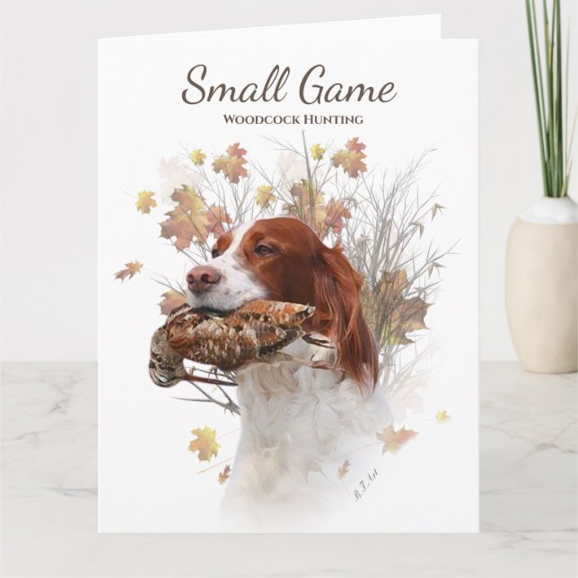 Fågeljakt, jakt på träkuskar och hund kort (Framsida)