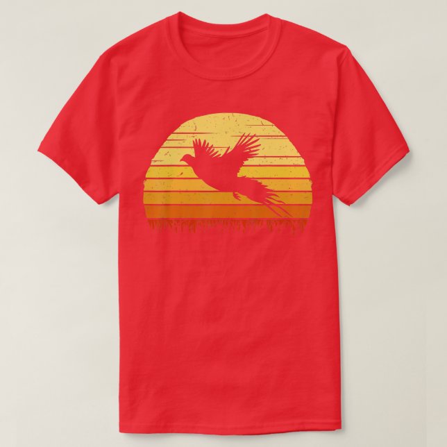 Fågeljakt på fasaner Retro Hunter T Shirt (Design framsida)
