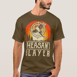 Fågeljakt på hjakt på fasaner i skikt t shirt