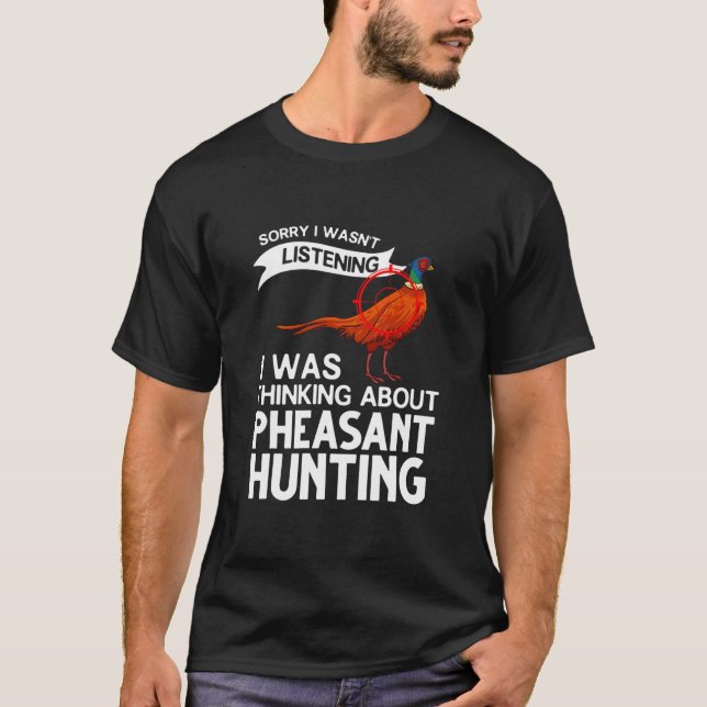 Fågeljakt på pheasant Hunter  T Shirt (Framsida)