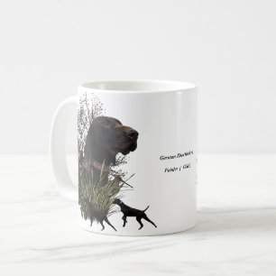 Fågeljakt, tysk korthögtalare kaffemugg