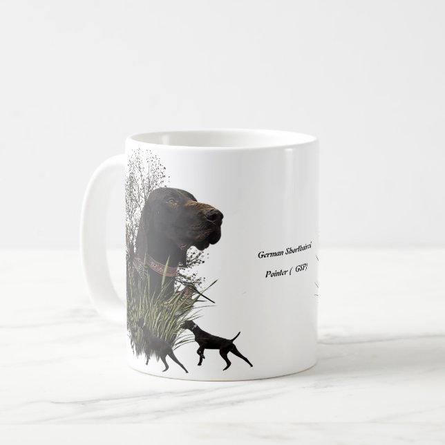 Fågeljakt, tysk korthögtalare kaffemugg (Framsida vänster)