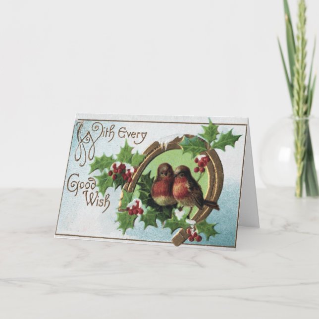 Fågeljulkort Helgkort (Framsida)