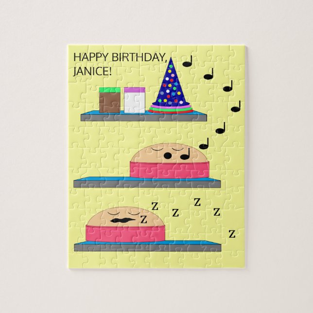 Fågelkakor som väntar på att bli frysta pussel (Vertikal)