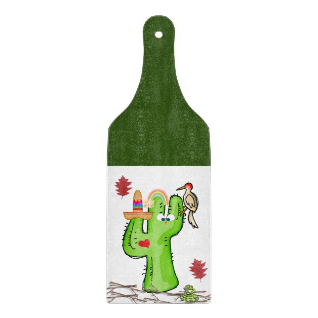 Fågelkaktus för glasskärmar (Framsidan)