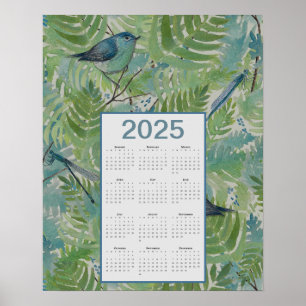 Fågelkalender 2025 poster