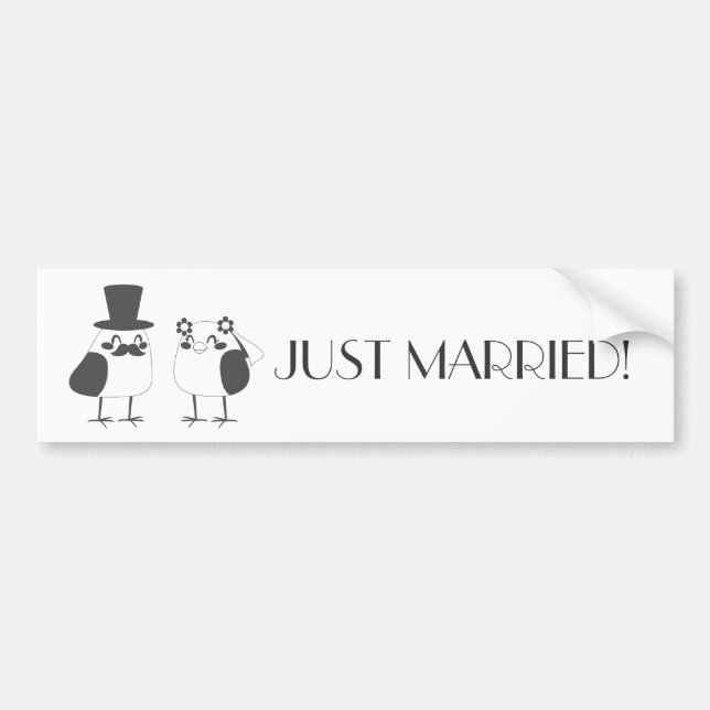 Fågelkärlekbröllopstårta Bildekal (Framsidan)