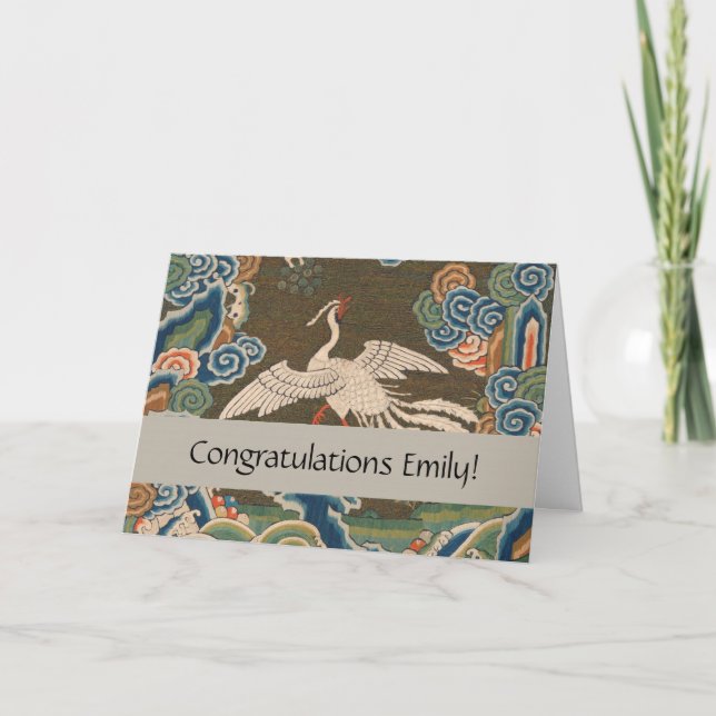 Fågelkinesisk antikskretor kort (Framsida)