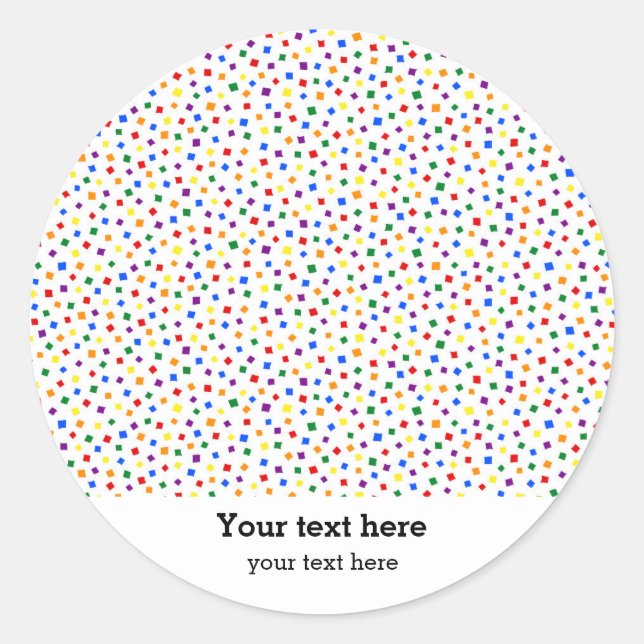 Fågelkokotabruk Runt Klistermärke (Framsida)