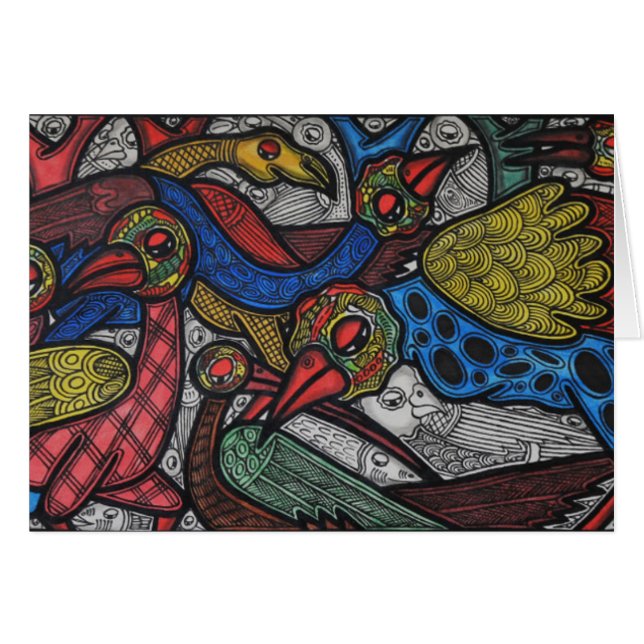 Fågelkonferens Hälsningskort (Framsidan Horizontal)