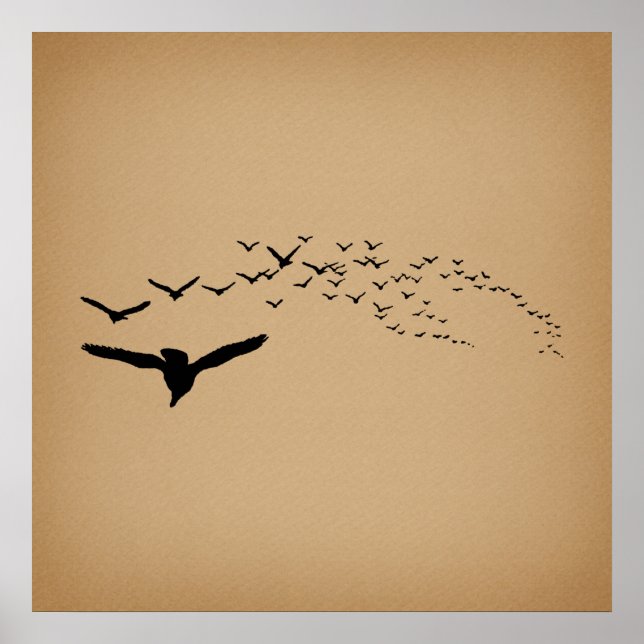 Fågelkonst Vintage Art Poster (Framsidan)