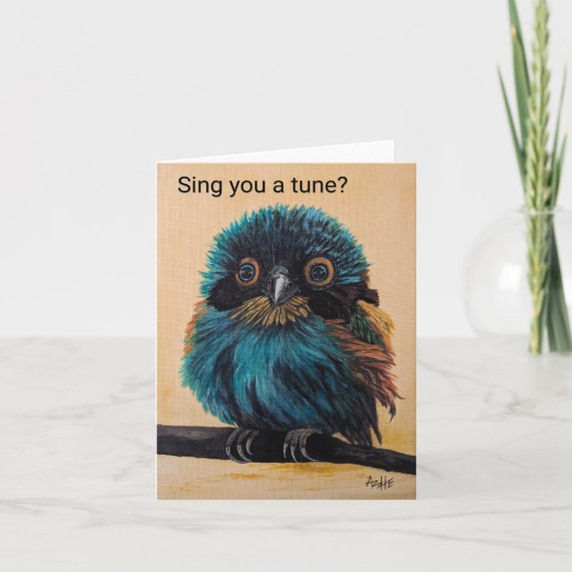 Fågelkort, 4 tum x 5,6 tum, vikt kort (Framsida)