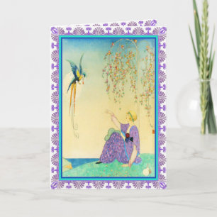 Fågelkort för paradise Greeting Card Kort
