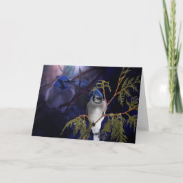 Fågelkortet "Kärlek" Blue Jay Vild Bird Card Kort