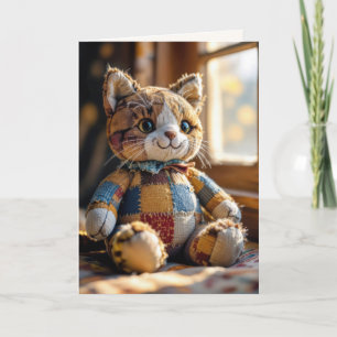 Fågellappning Slakt katt i fönster Kort