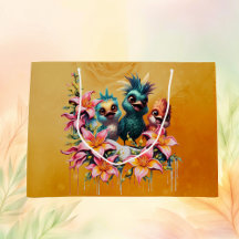 Fågelmagi i ett hav av ​ blommor ​