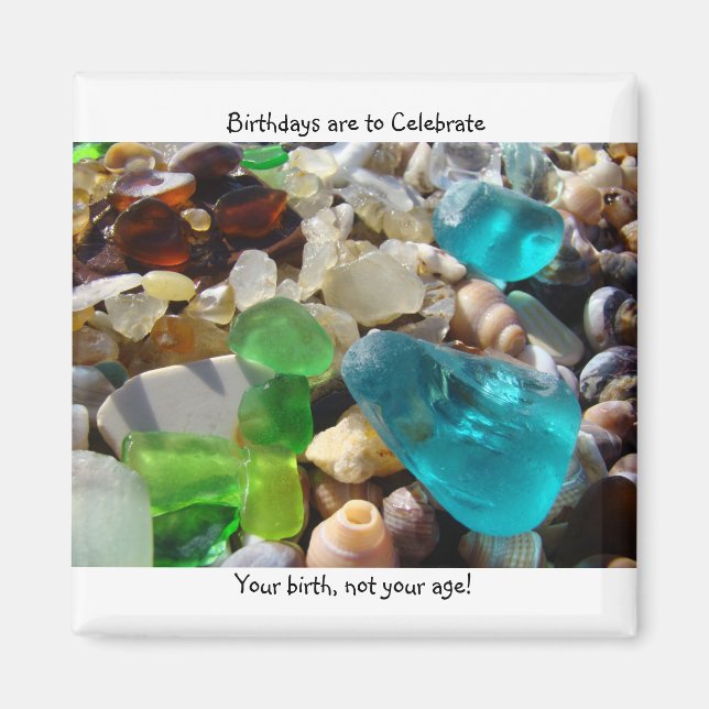 Fågelmagneter Firar Birth, inte Age GTS Magnet (Framsidan)