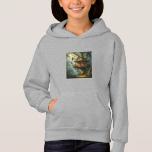 Fågelmålning i huset i Jungle Träd T Shirt