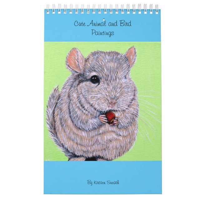 Fågelmålningar och målningar för kutdjur kalender (Omslag)